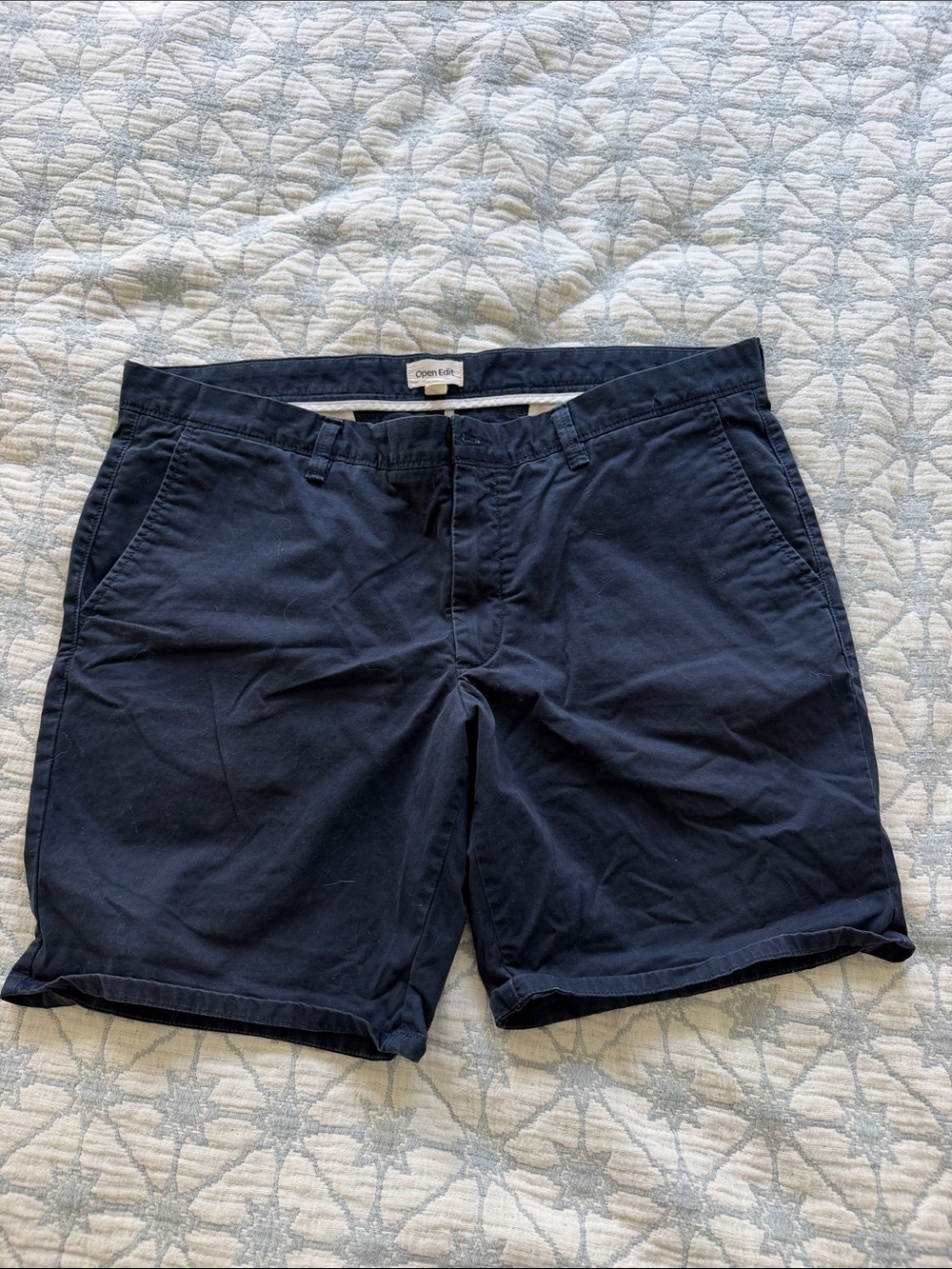 Men's Flat Front Navy Shorts by Old Navy